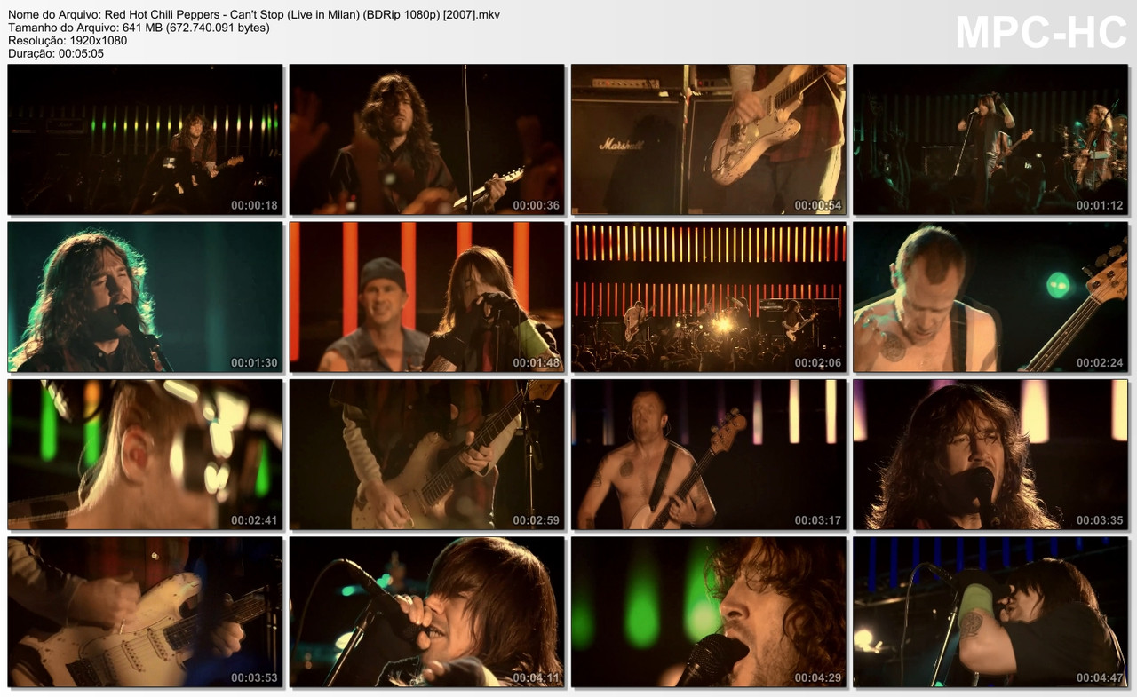 Red Hot Chili Peppers - Can't Stop (Live in Milan) (BDRip 1080p) [2007]
