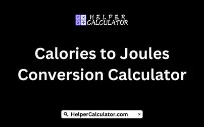 Calories to Joules Conversion Calculator