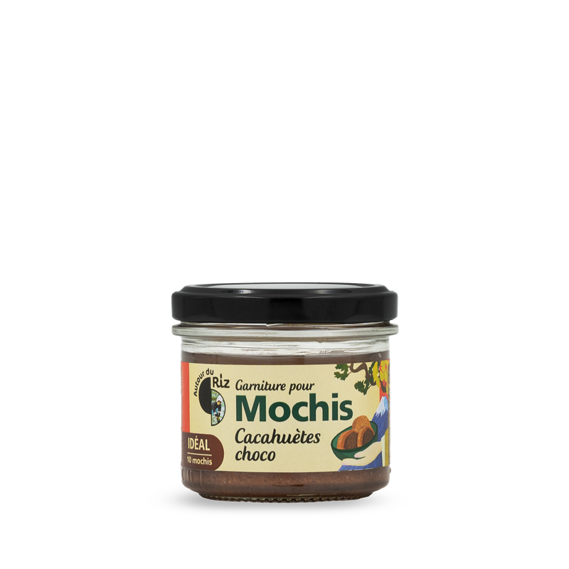 Garniture pour mochis Cacahu&egrave;tes Choco, Autour du Riz, 100g