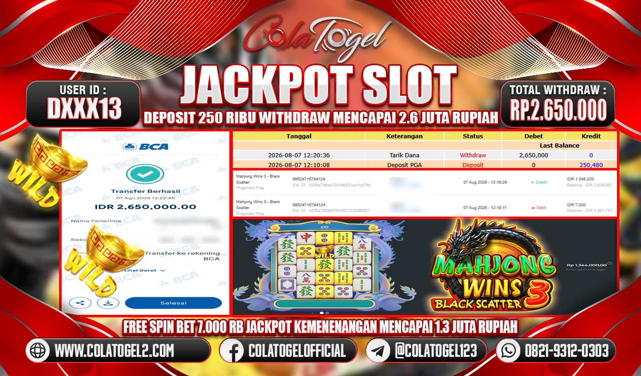 JACKPOT SLOT GACORR!!
