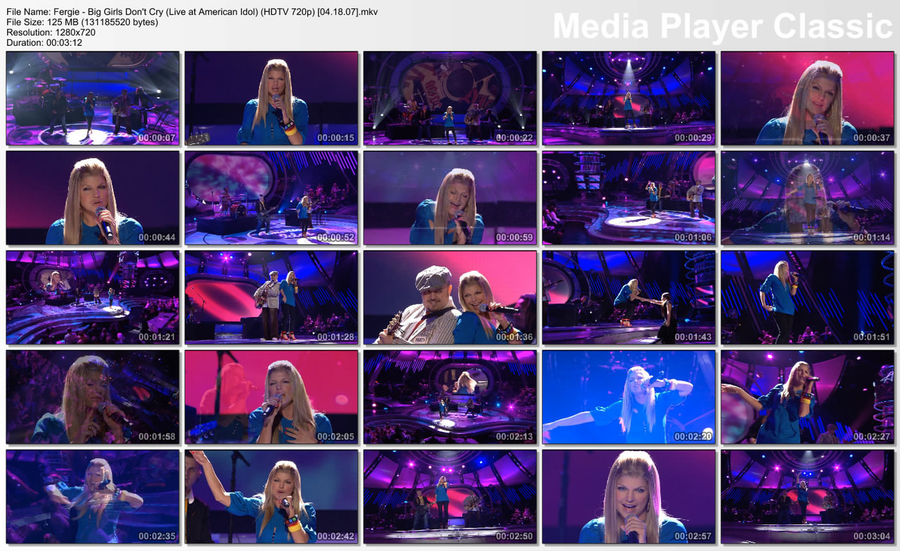 Fergie - Big Girls Don't Cry (Live at American Idol) (HDTV 720p) [2007]