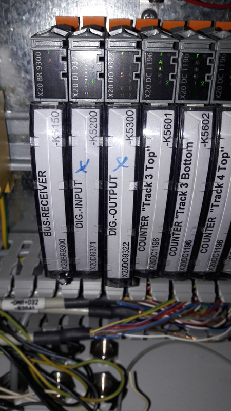 problem with the B&R plc, which has gone to reset mode
