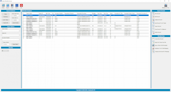 Sante DICOM Worklist Server 2.1.1