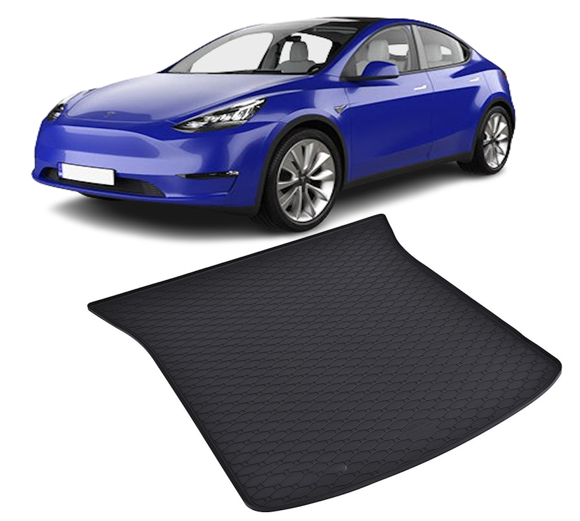 Tavita auto TESLA Model Y 2021-prezent, protectie portbagaj, Cri-Flo, din cauciuc 100%, compatibil cu autoturismul TESLA Model Y