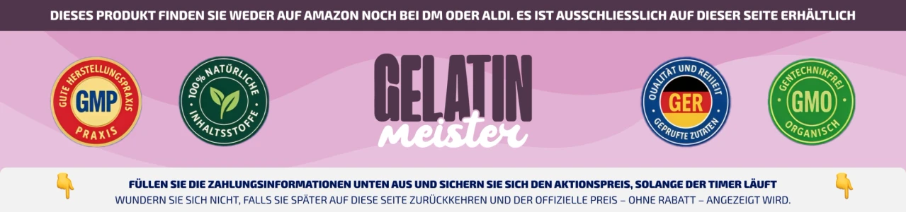Gelatin Meister Etikett