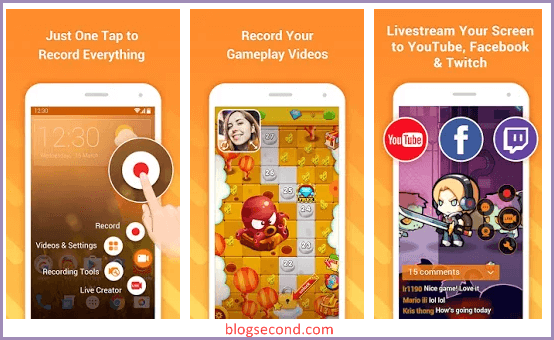Gambaran dari Aplikasi DU Recorder di Android