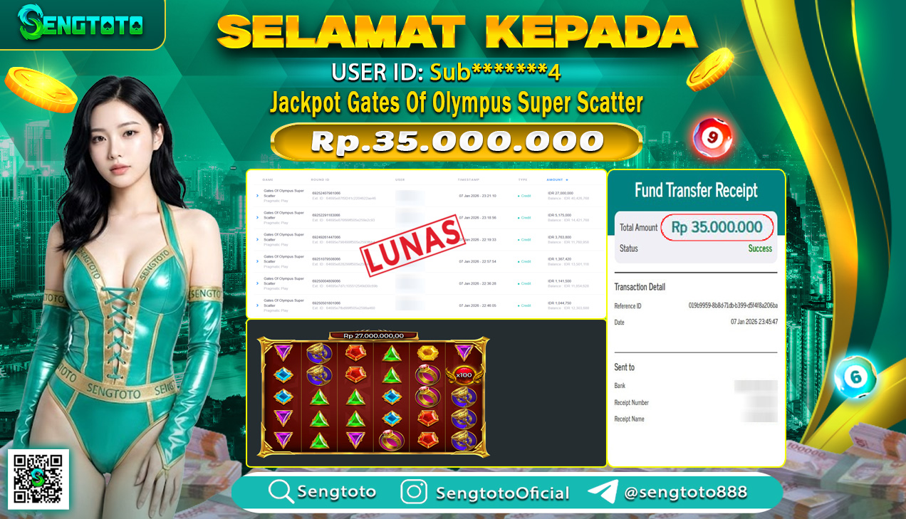 BUKTI PEMBAYARAN SLOT GATES OF OLYMPUS SUPER SCATTER