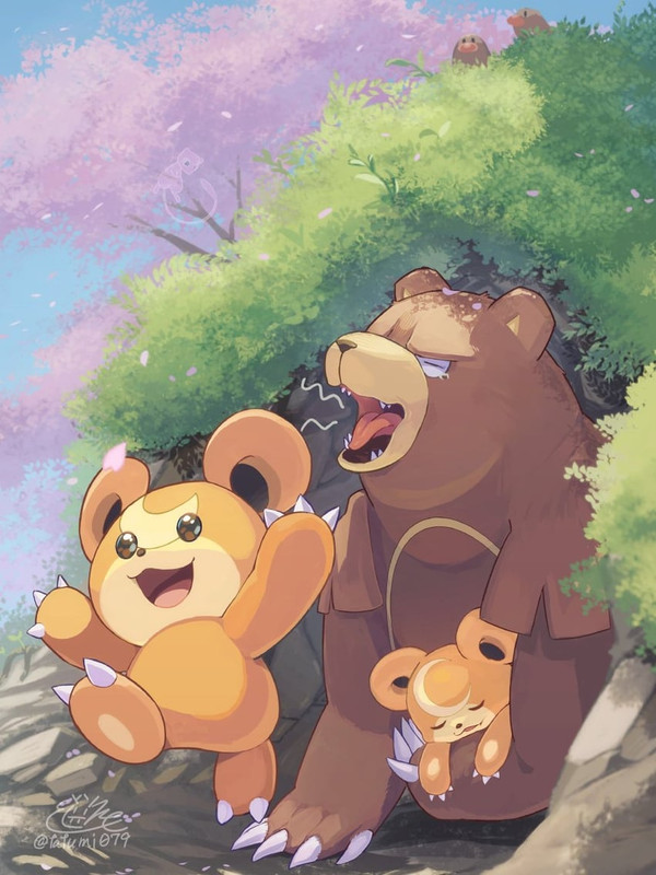 mew-diglett-teddiursa-and-ursaring-pokem