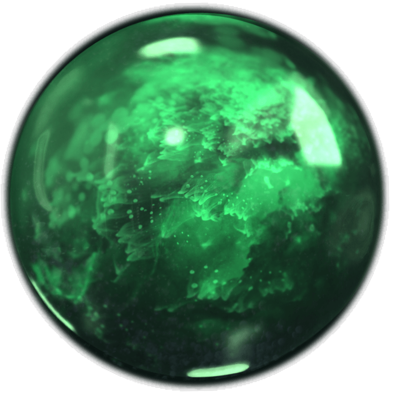 Green Crystal Sphere 2