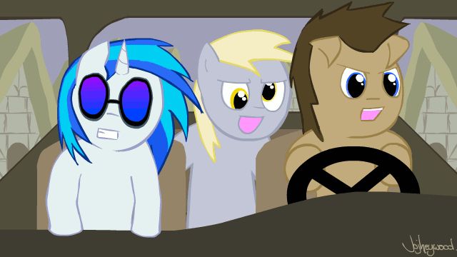 derpy , dr.whooves e vinyl scratch 293095