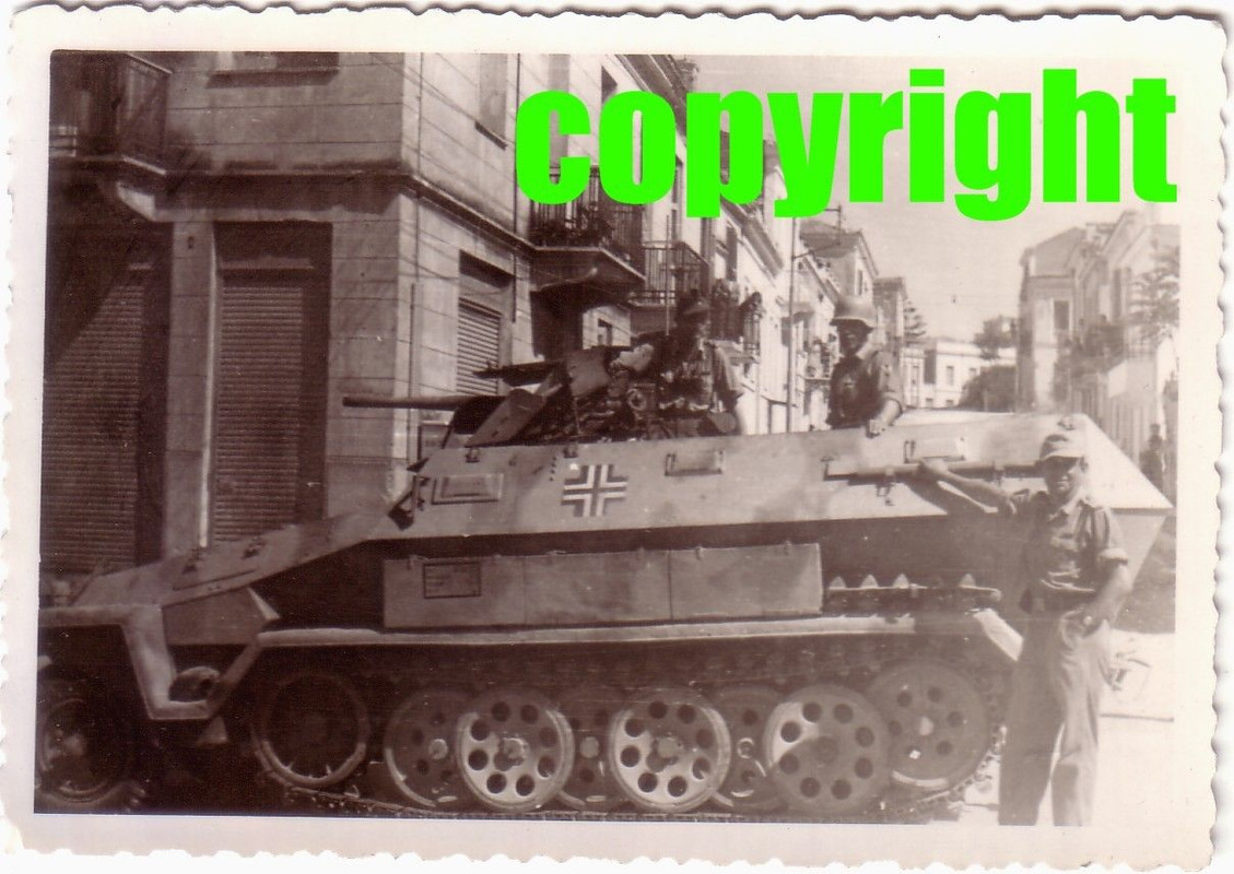 Foto Sdkfz Spw Geschützaufbau in Italien Partisa