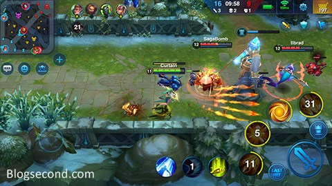 Gambaran dari Game Heroes Arena di Android