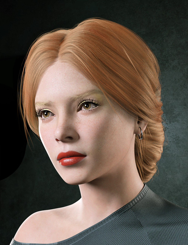 dForce PS Adeline Hair for Genesis 9