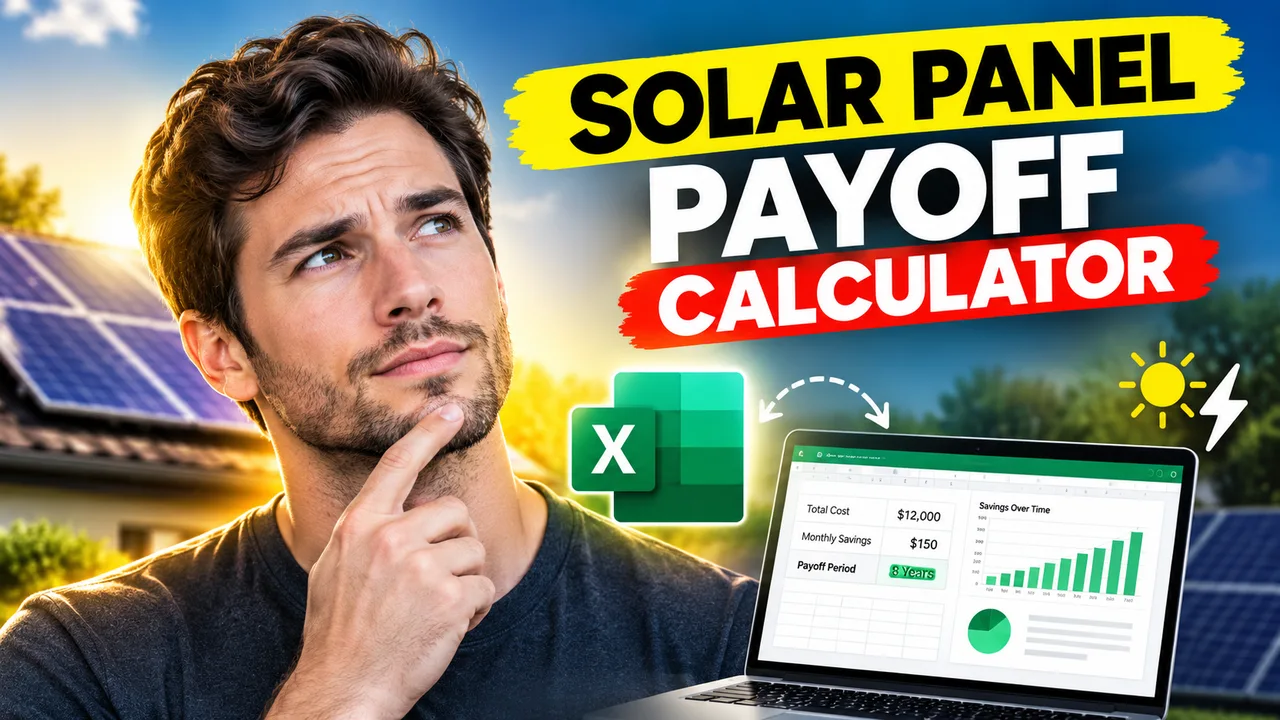 Solar Panel Payoff Calculator Excel: Calculate
