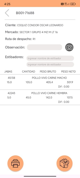 App de Despacho - Lista de Productos