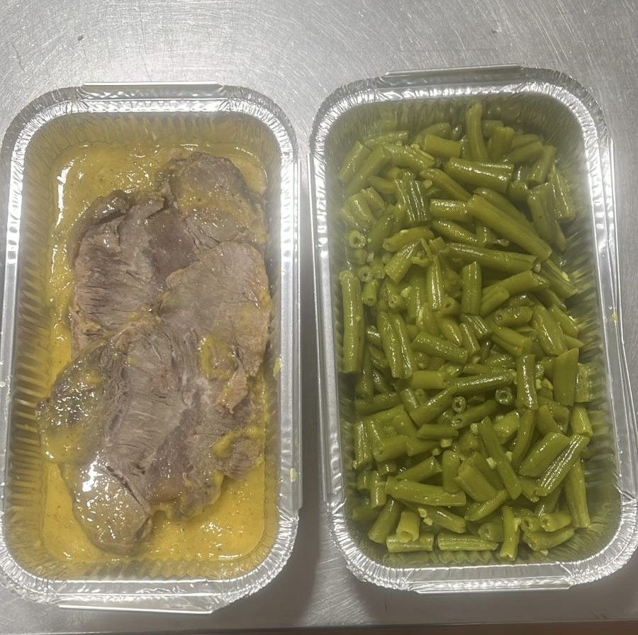 Porción de Roti Ternera con Judías Verdes