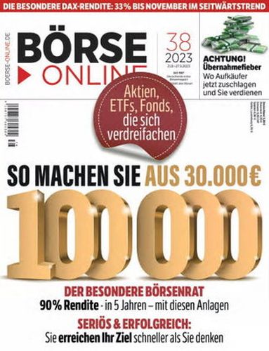 Cover: Börse Online Magazin No 38 vom 21 September 2023