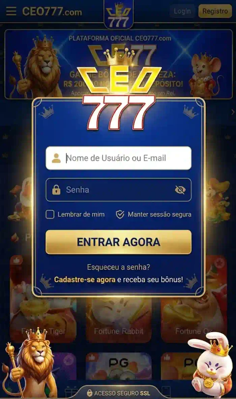 Login CEO777 Oficial