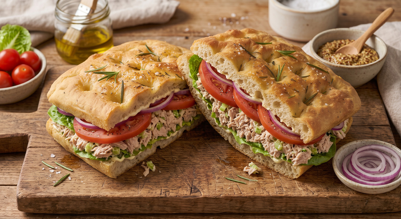 Focaccia Tuna Mayo