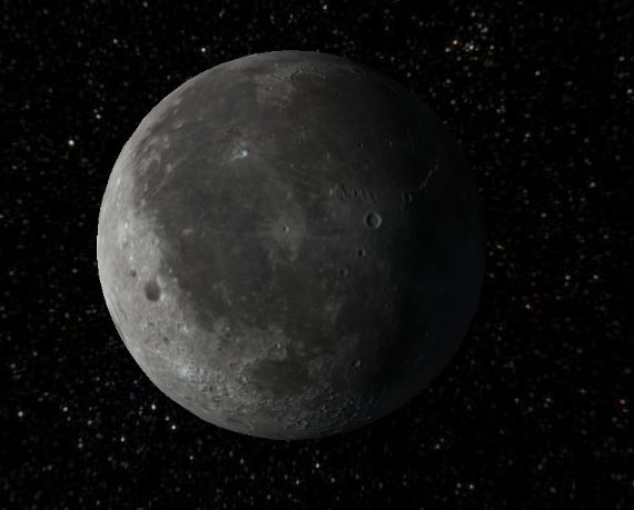 3D Moon Rotation animation preview