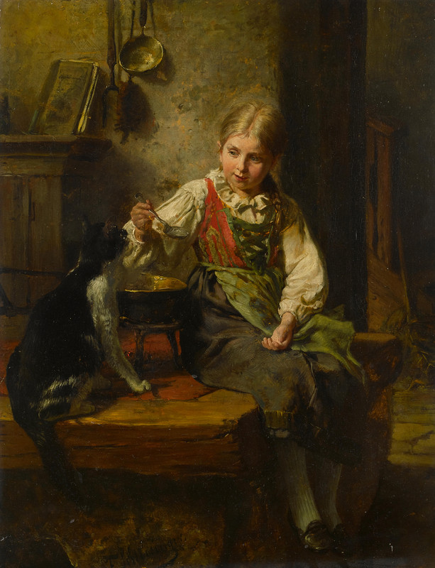 1-Felix_Schlesinger_-_Füttern_der_Katze