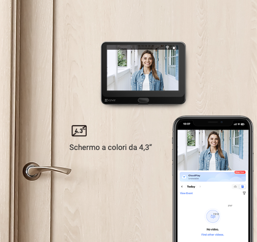 EZVIZ HP4 notifiche visitatore