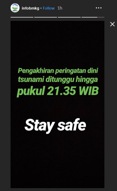 Tangkapan layar Info BMKG
