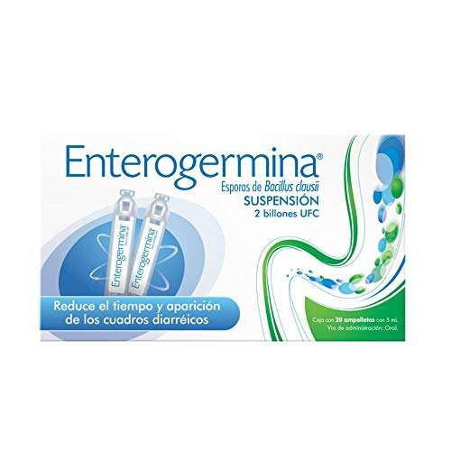 Amazon: Enterogermina de 4 billones con 10 ampollas oral 5ml y 2 billones con 20 ampolletas oral 5 ml 