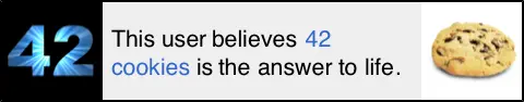 42 cookies userbox