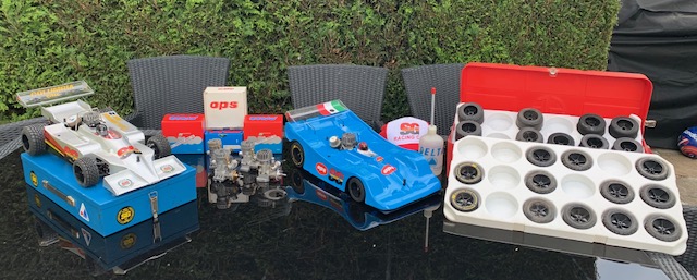 My 1/8th SG Columbia Mk2's, running period Picco and OPS engines