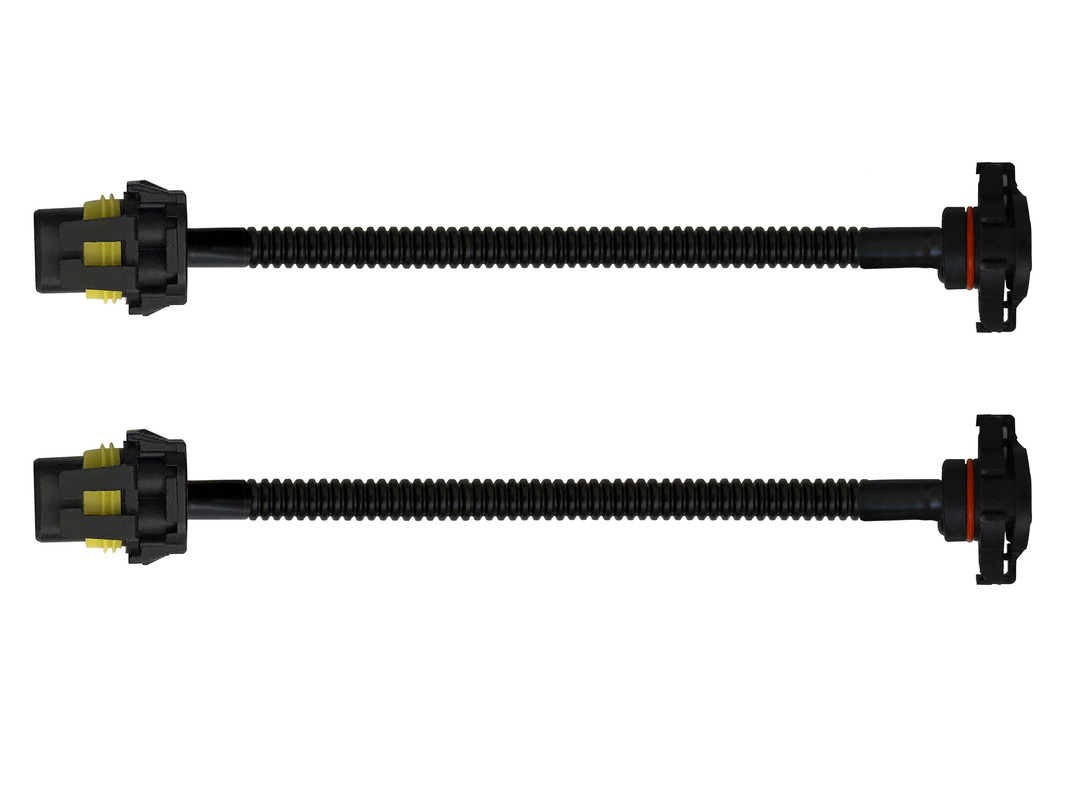 WIREACC Fog Light Adapter Harness Pair For Jeep Wrangler JK 2010-2018 – 9006/HB4, LED Ready, DOT-Certified