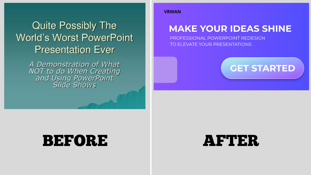 PowerPoint Redesign for Title Slide