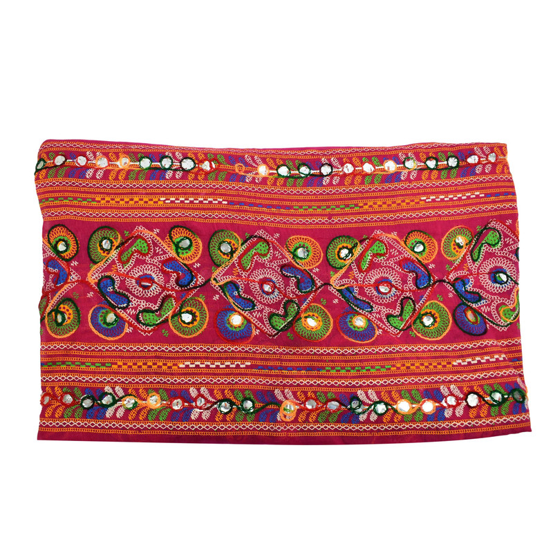 Women's Cotton Dupatta Wrap Stole Mirror Work Embroidery Ethinic Scarves Chunni - Picture 48 of 103