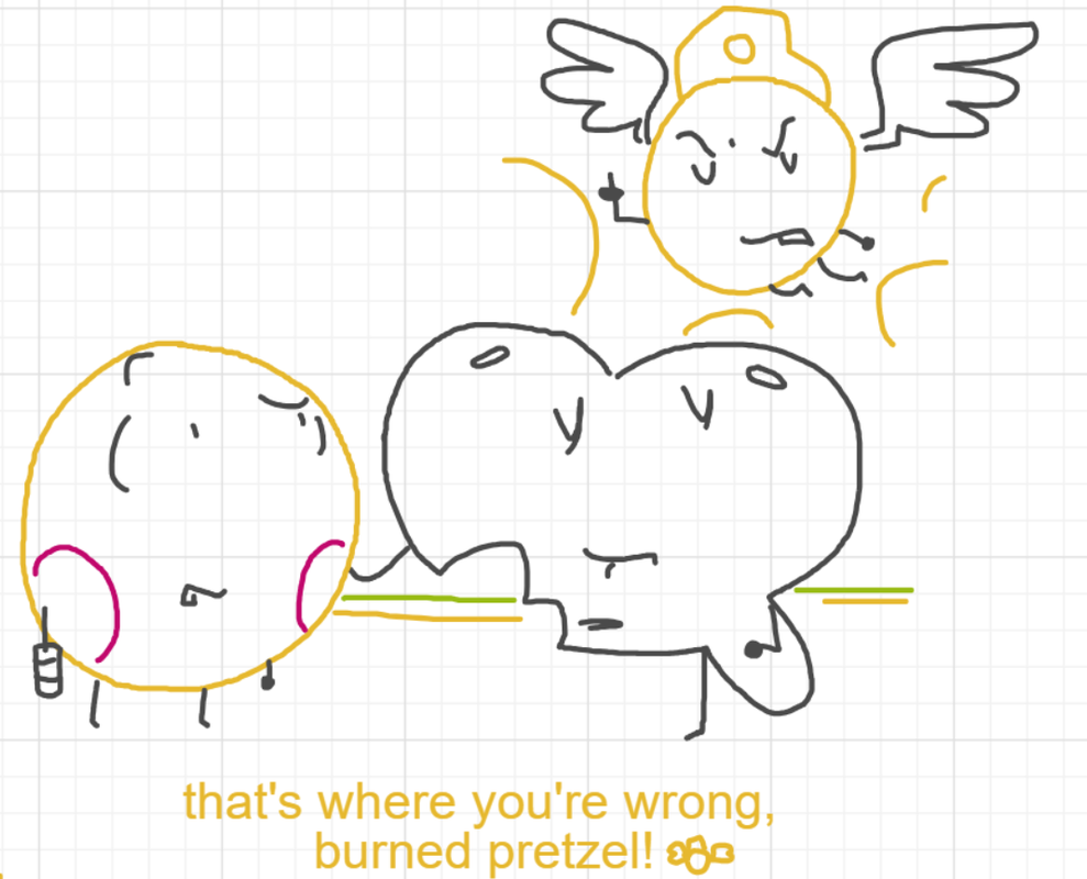 A panel from A Murder On The, episode six of the Board Boards object show by Furretwalk/WalkingFurret.