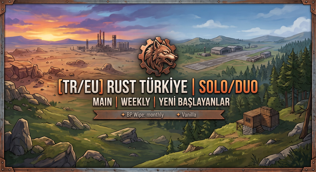 [TR/EU] Rust Türkiye | Solo/Duo | Weekly | Yeni Baslayanlar