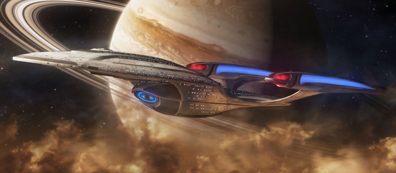 A picture of the USS Enterprise-F
