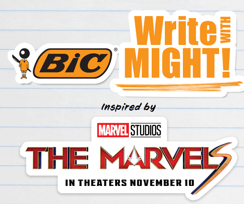 Win a Trip to The Marvels Premiere in BIC’s Write With Might Sweepstakes Win a Trip to The Marvels Premiere in BIC’s Write With Might Sweepstakes