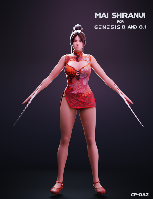 Mai Shiranui For Genesis 8 and 8.1 Female