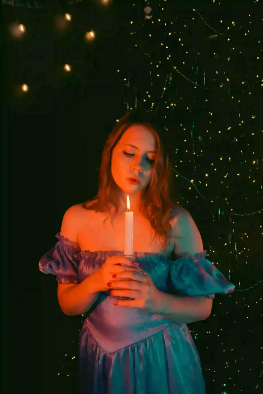 Girl Candle Morning Party