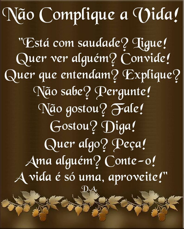 Não Complique a Vida!