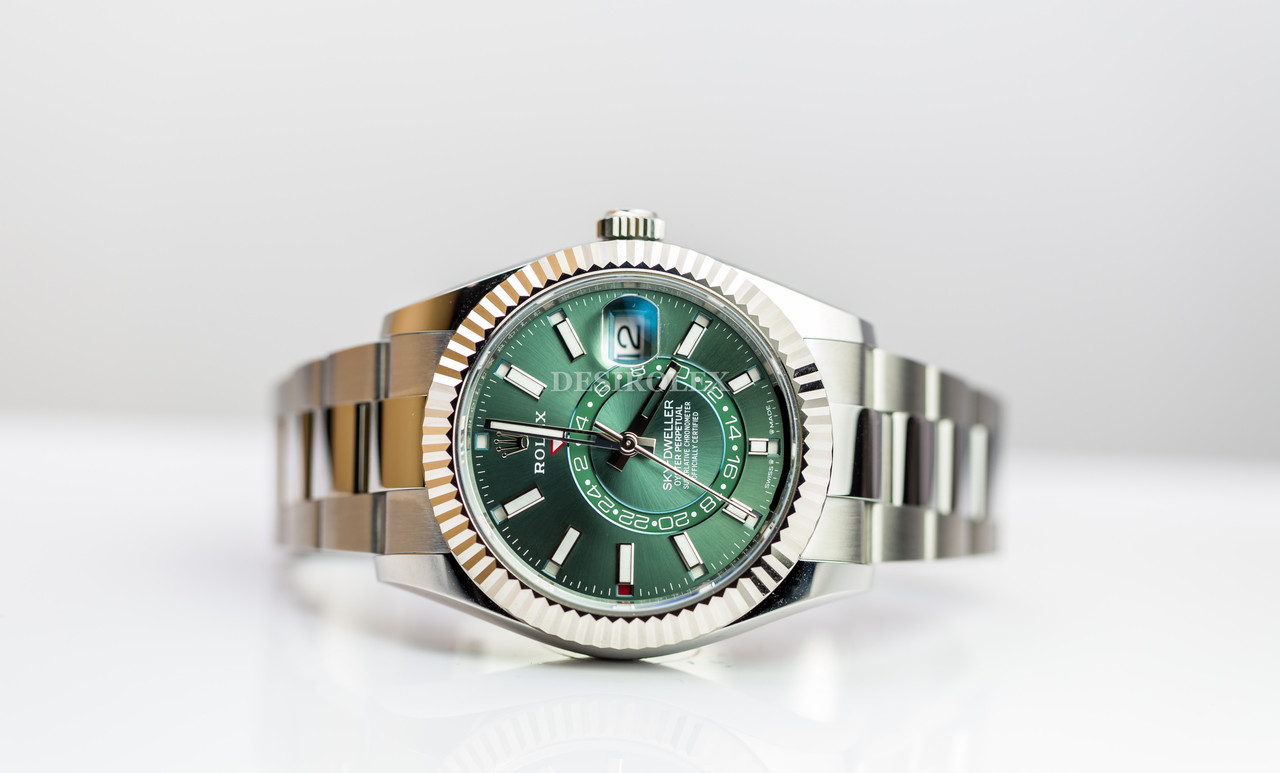 BNIB Rolex 336934 Skydweller Green Dial 42mm Oyster Dec 2024 FULL SET