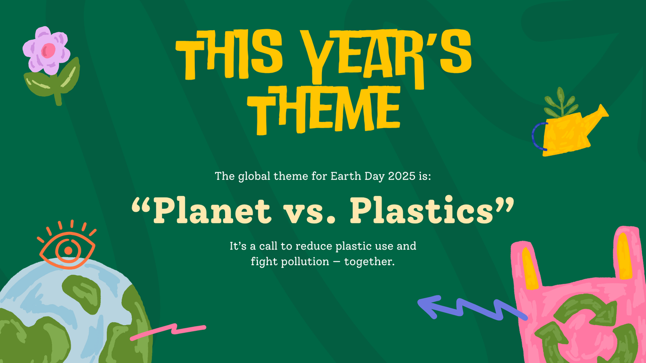 Green and Yellow Illustrated Earth Day Presentation