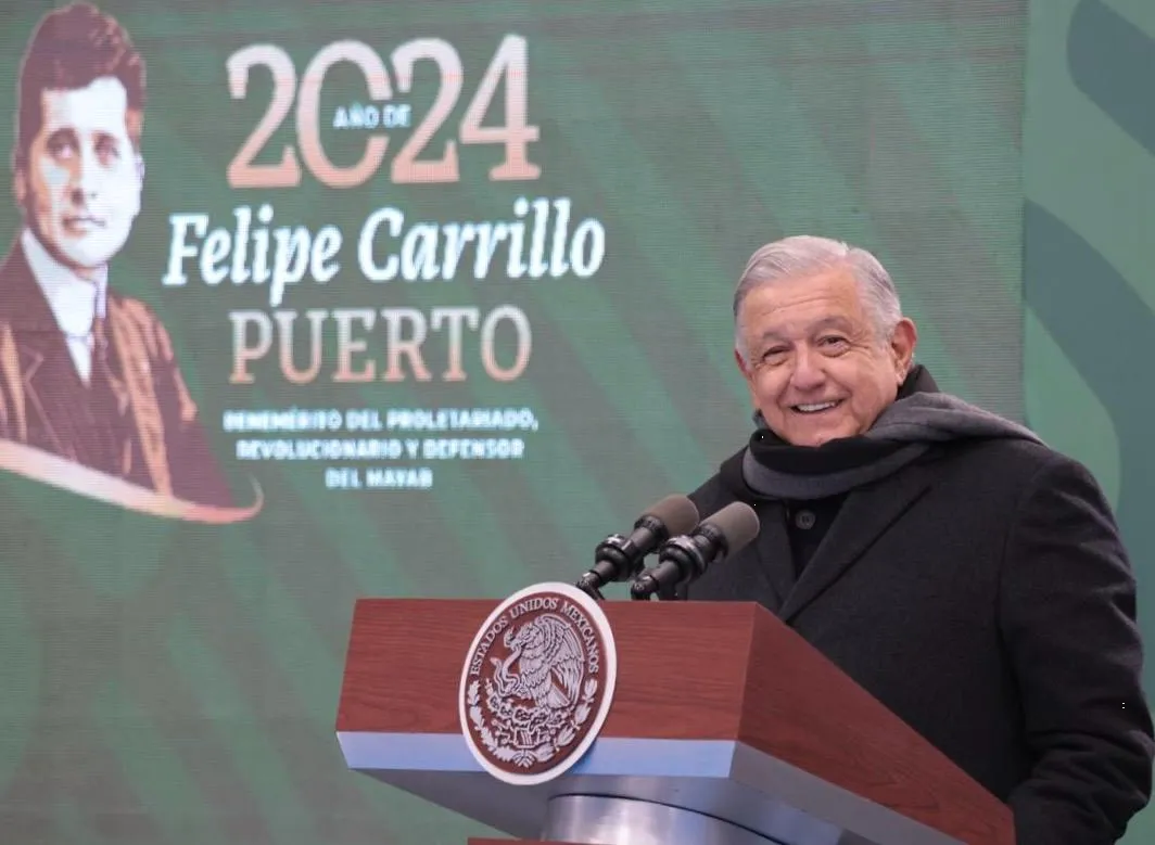 AMLO anuncia que entregará la banda presidencial “a una mujer que se llama justicia”