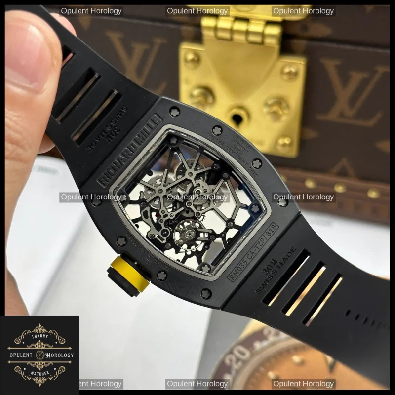 Richard Mille RM 035 Americas Toro – Black Ceramic Skeleton 40mm - Super Clone