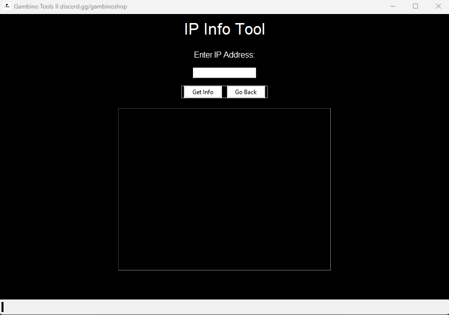 Gambino IP Info Tool