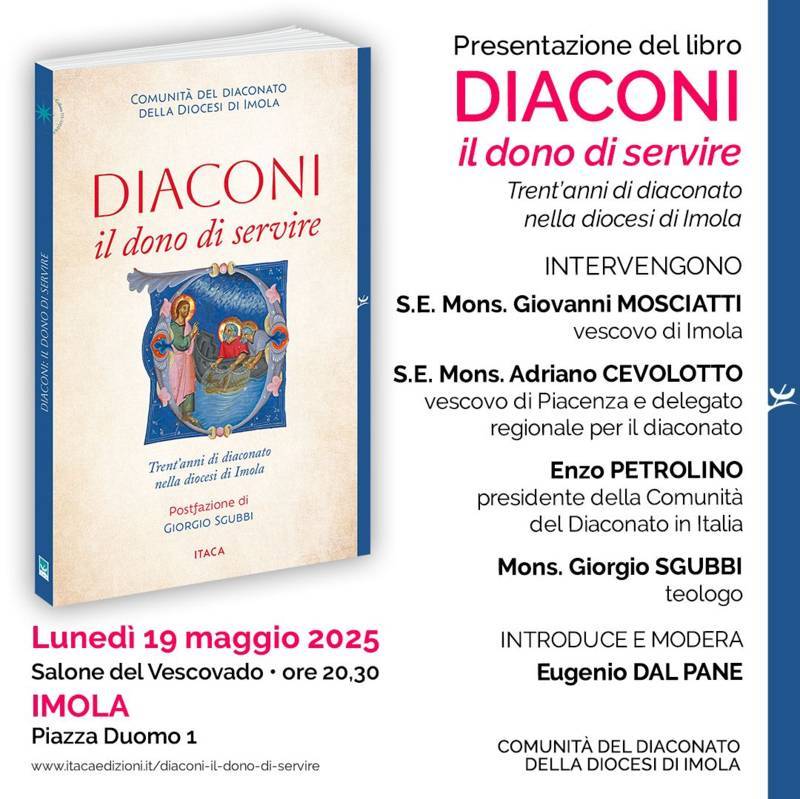 Quattro diaconi di Castel Bolognese protagonisti del nuovo libro “Diaconi. Il dono di servire”