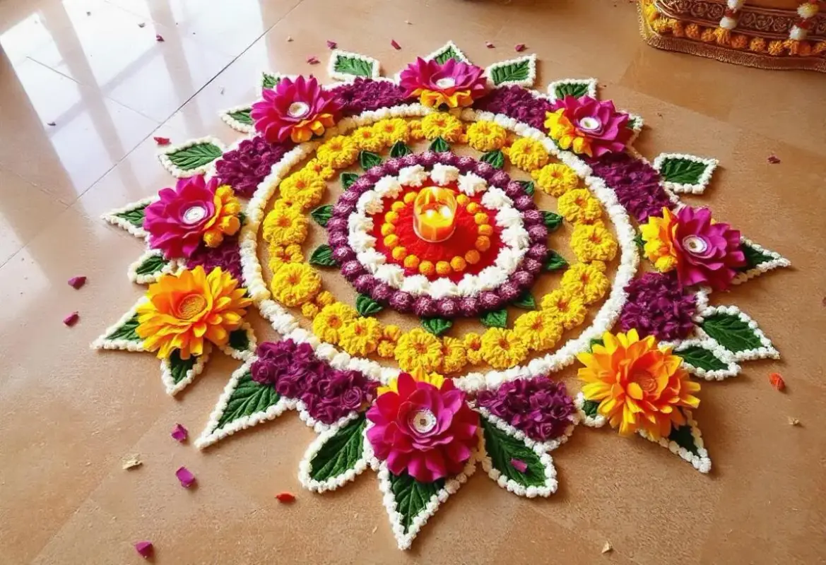 Onam Pookalam Magic