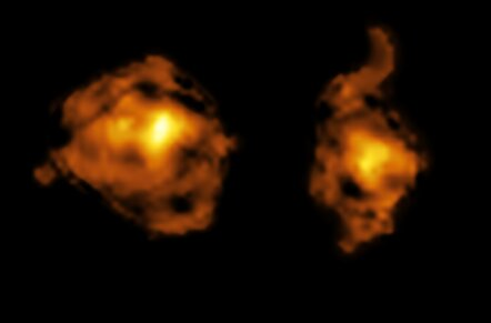 Sich durchdringende Galaxien