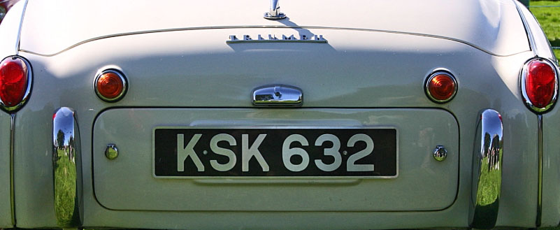 Triumph TR3A tail