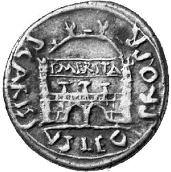 Glosario de monedas romanas. PUERTA DE CIUDAD. 7